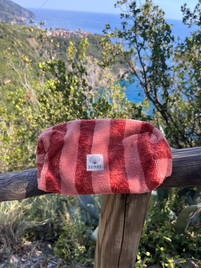Pochette Cabana  tissu éponge, faite main en Bretagne