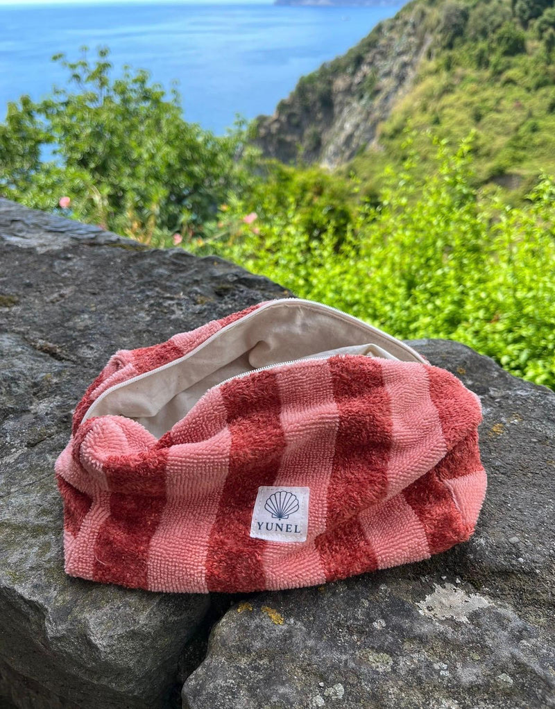 Pochette Cabana  tissu éponge, faite main en Bretagne